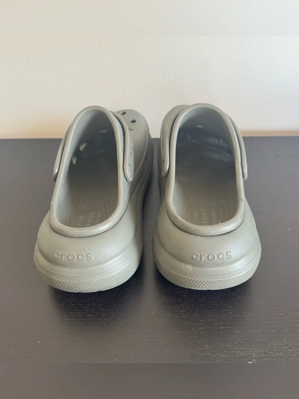 Crocs Men's Classic Crush Clog Platform Gray Size 11 Comfort